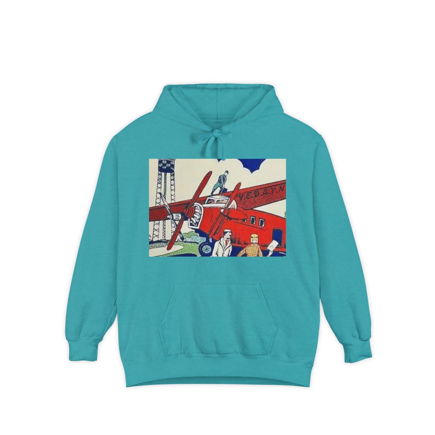 Vintage Aviation Unisex Garment-Dyed Hoodie
