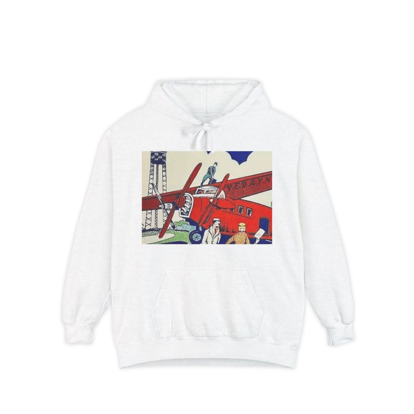 Vintage Aviation Unisex Garment-Dyed Hoodie