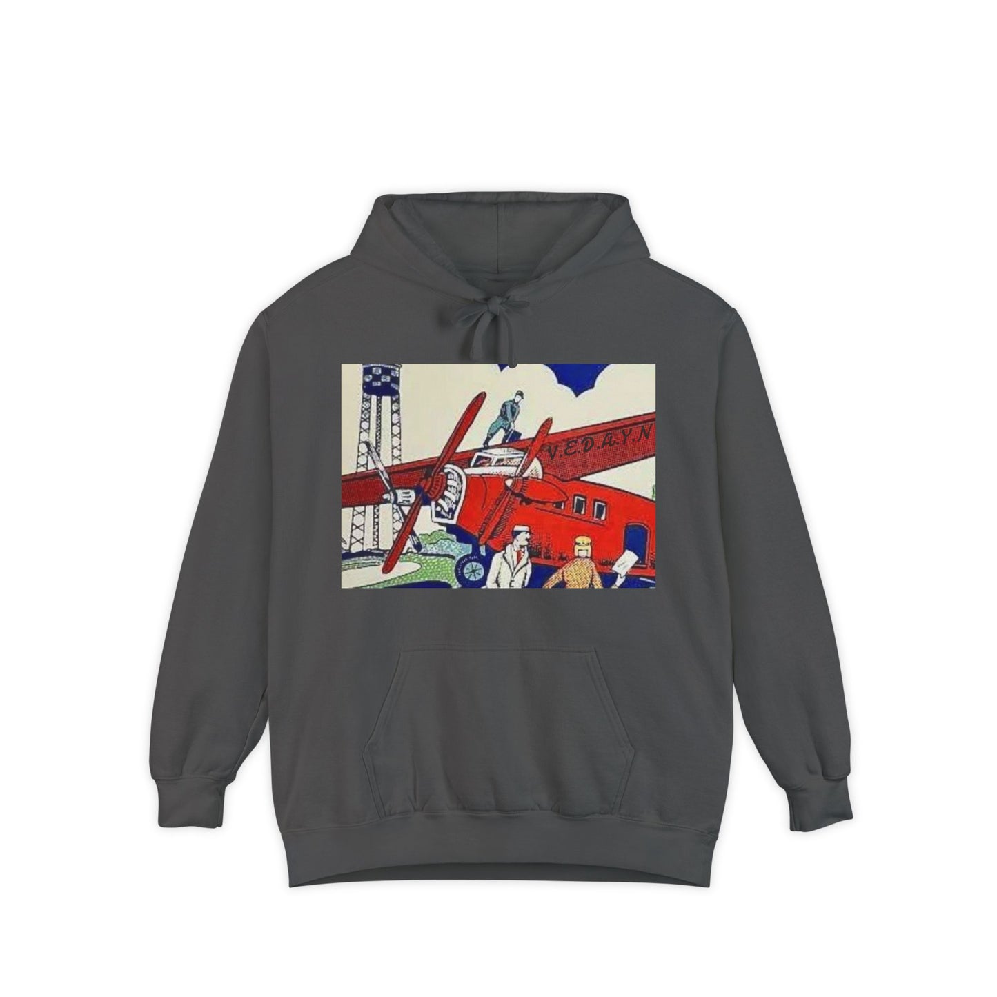 Vintage Aviation Unisex Garment-Dyed Hoodie